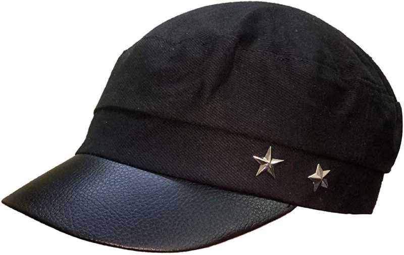 

Ambitieux Black Cap with Stars Cotton Stylish casual wear