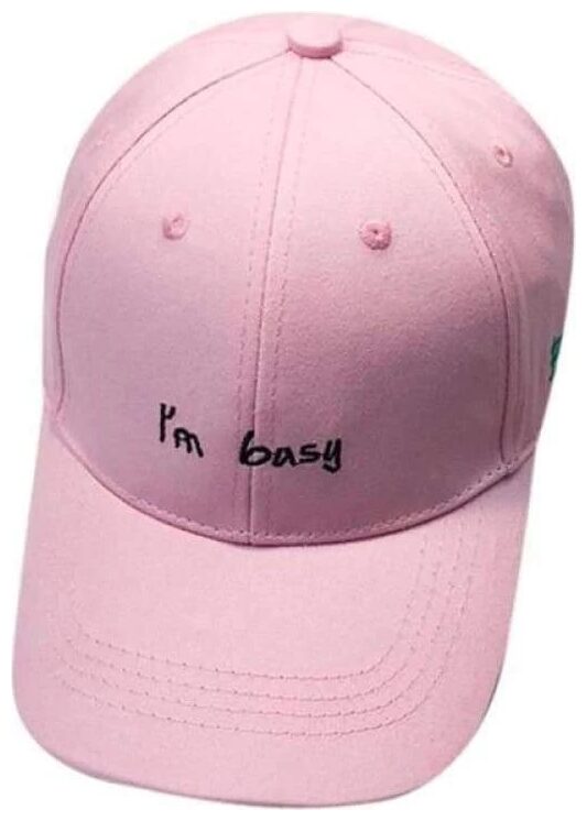 

Ambitieux I M Busy Pink Cap For Casual Wear For Men And Women