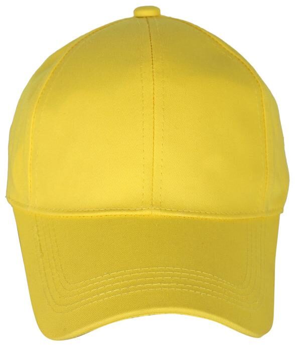 

Ambitieux Simple Yellow Plain Casual Wear Cap For Men And Women