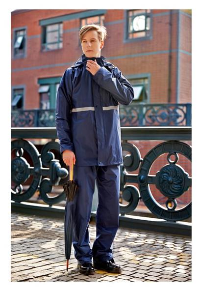 

AMEXTRIAN Unisex Polyester Navy blue Rain Suit ( L Pack of 1 )