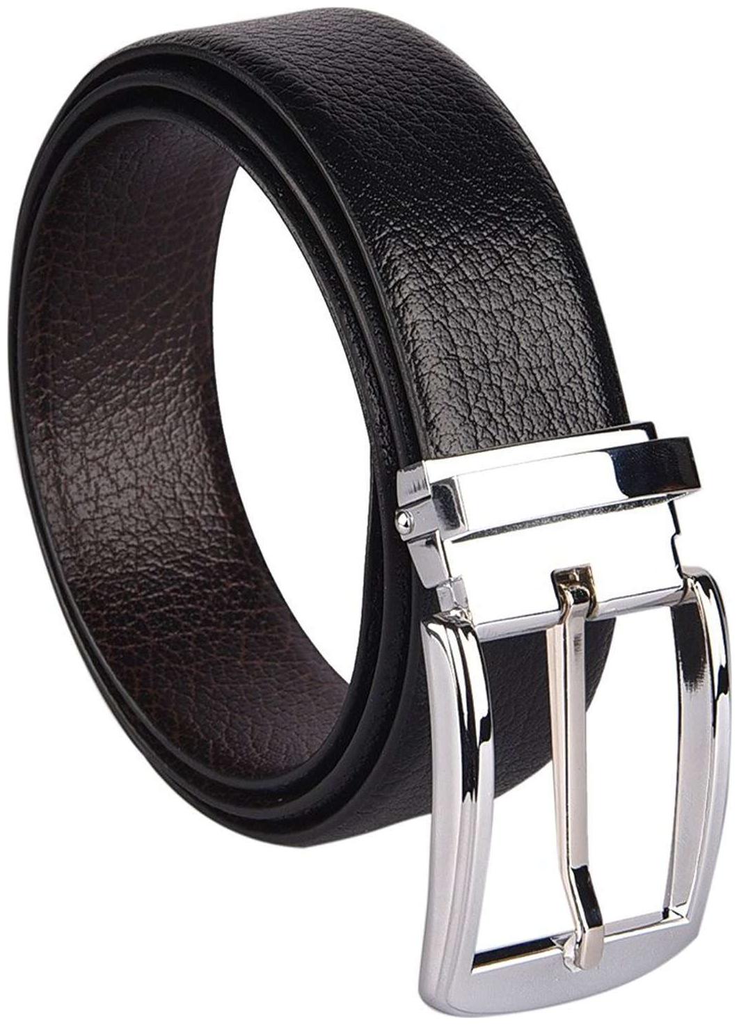 

Amicraft Casual Formal Genuine Leather Men s Belt Reversible Black Brown