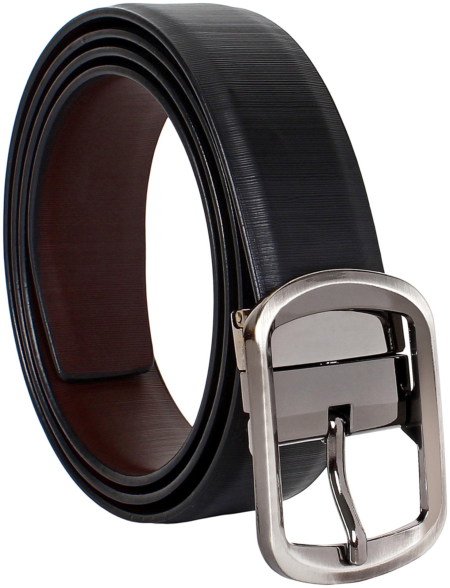 

Amicraft Casual Formal PU Leather Reversible Men s Belt Black Brown (Size 28-44 Cut to fit men s Belt)