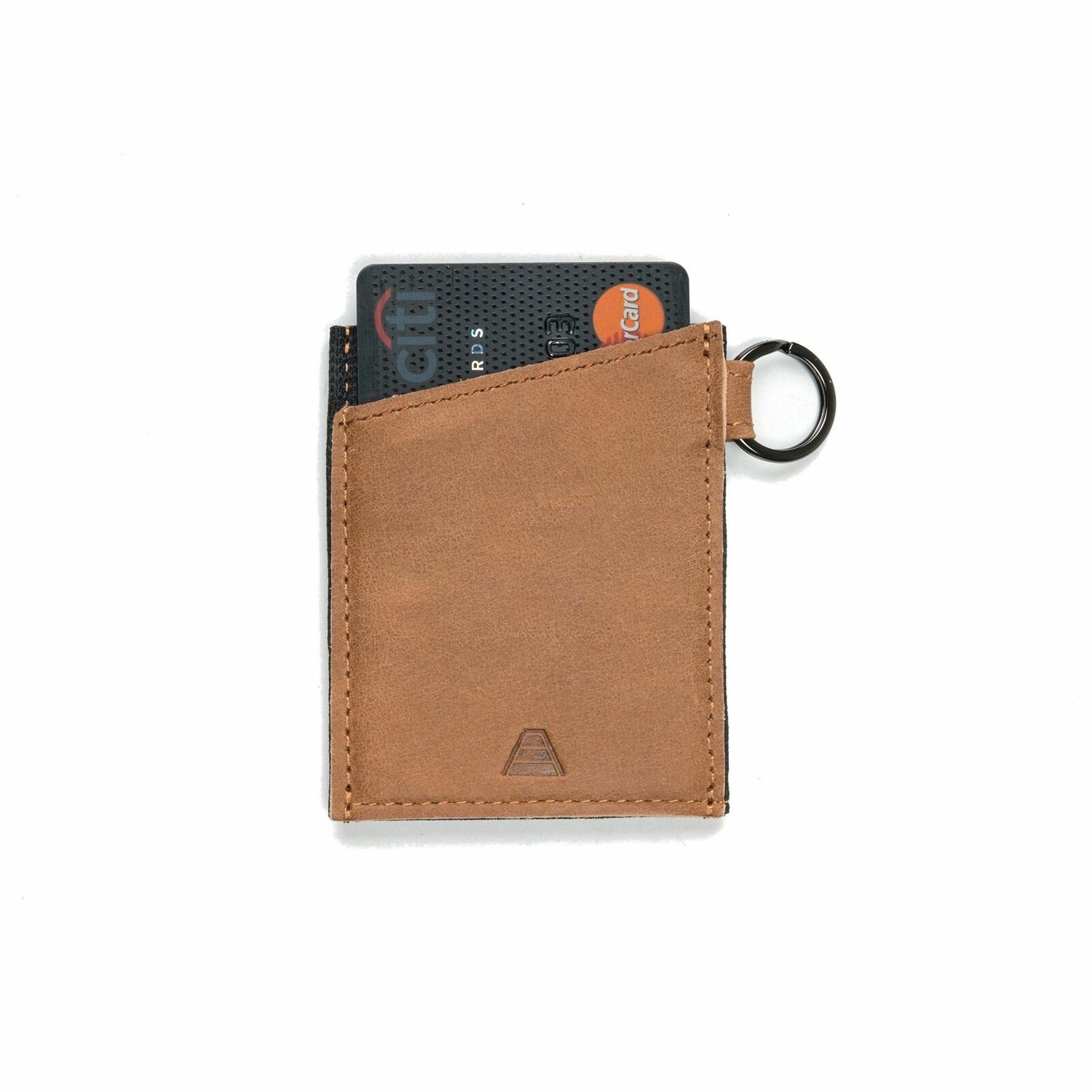 

Andar - Minimalist Ultra Slim Leather Front Pocket Wallet w Key Ring - The Leo