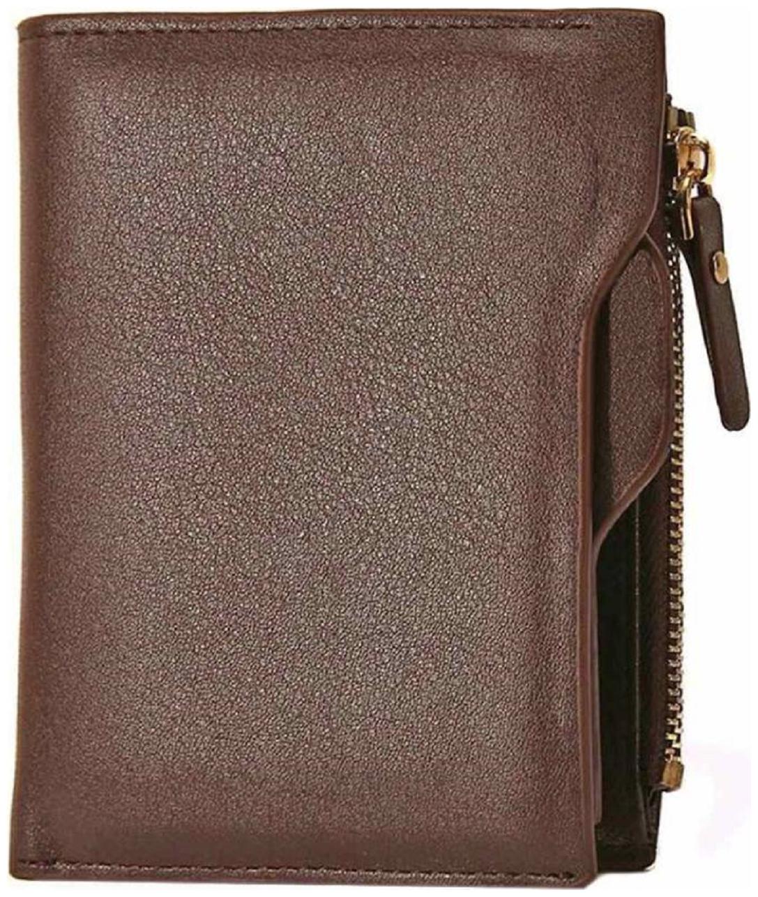

anj artificial brown leather mens wallet