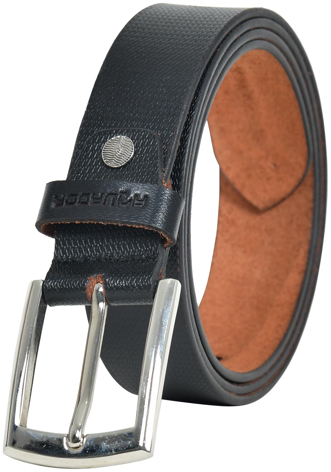 

Aquador Black Genuine Leather Casual Belts For Men(Ab-1494-Black)