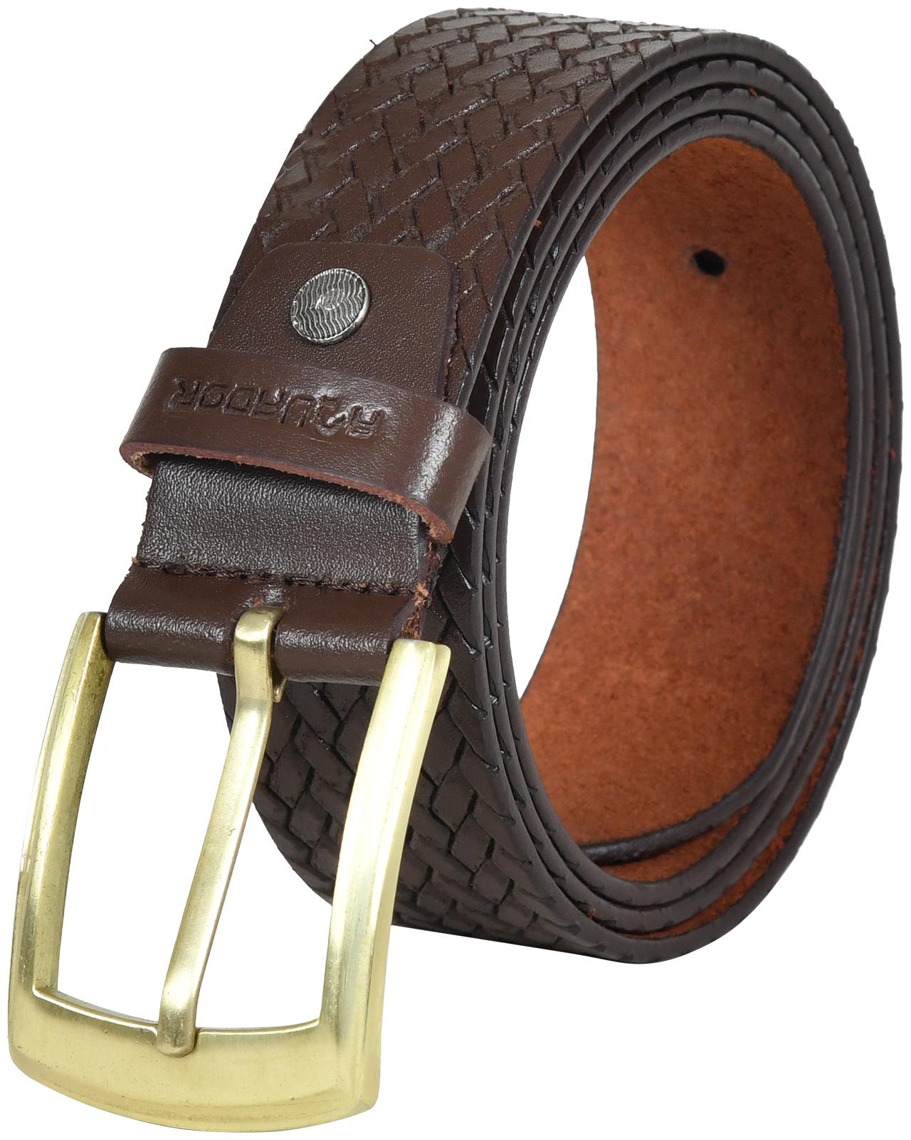

Aquador Brown Genuine Leather Casual Belts For Men(Ab-S-1505-Brown)