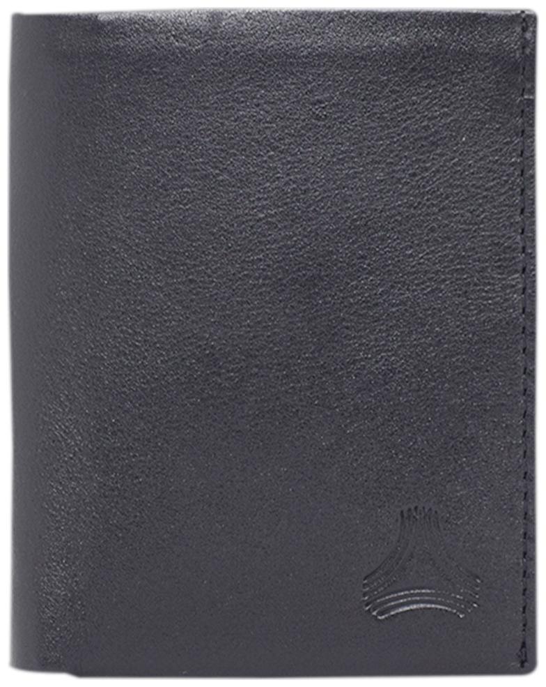 

ARADO Men Black Leather Tri Fold Wallet ( Pack of 1 )