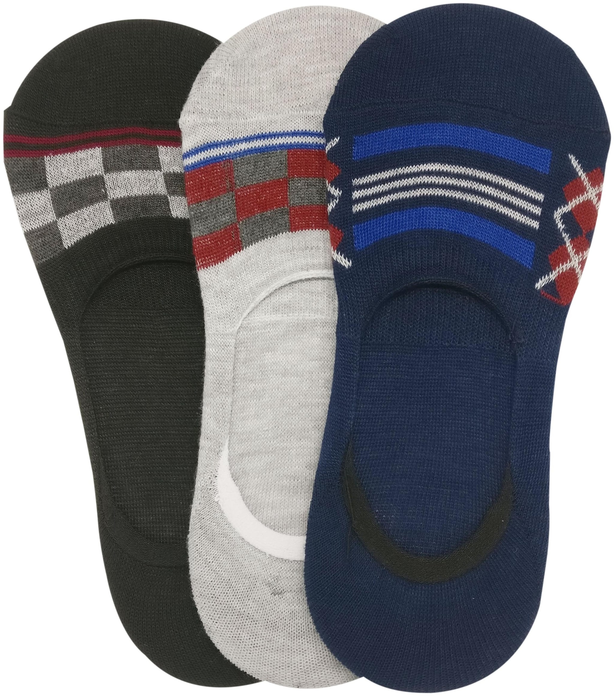 

ARADO Multi Cotton No show socks ( Pack of 3 )