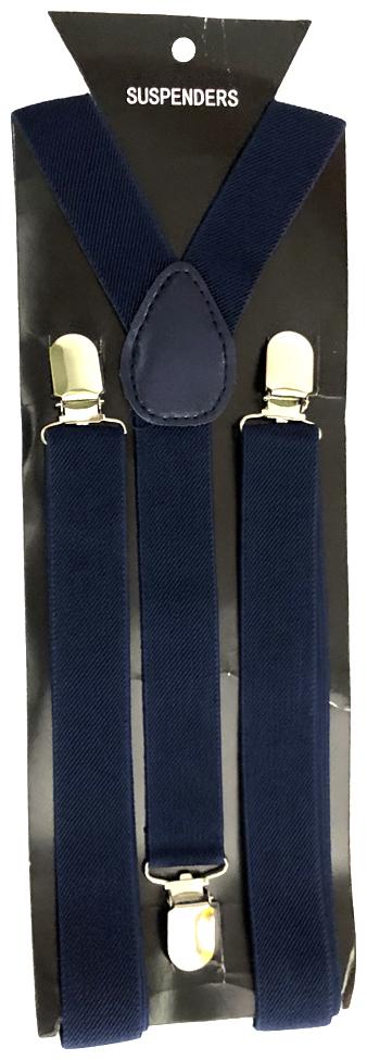 

Arado Navy Blue Solid Suspender For Men