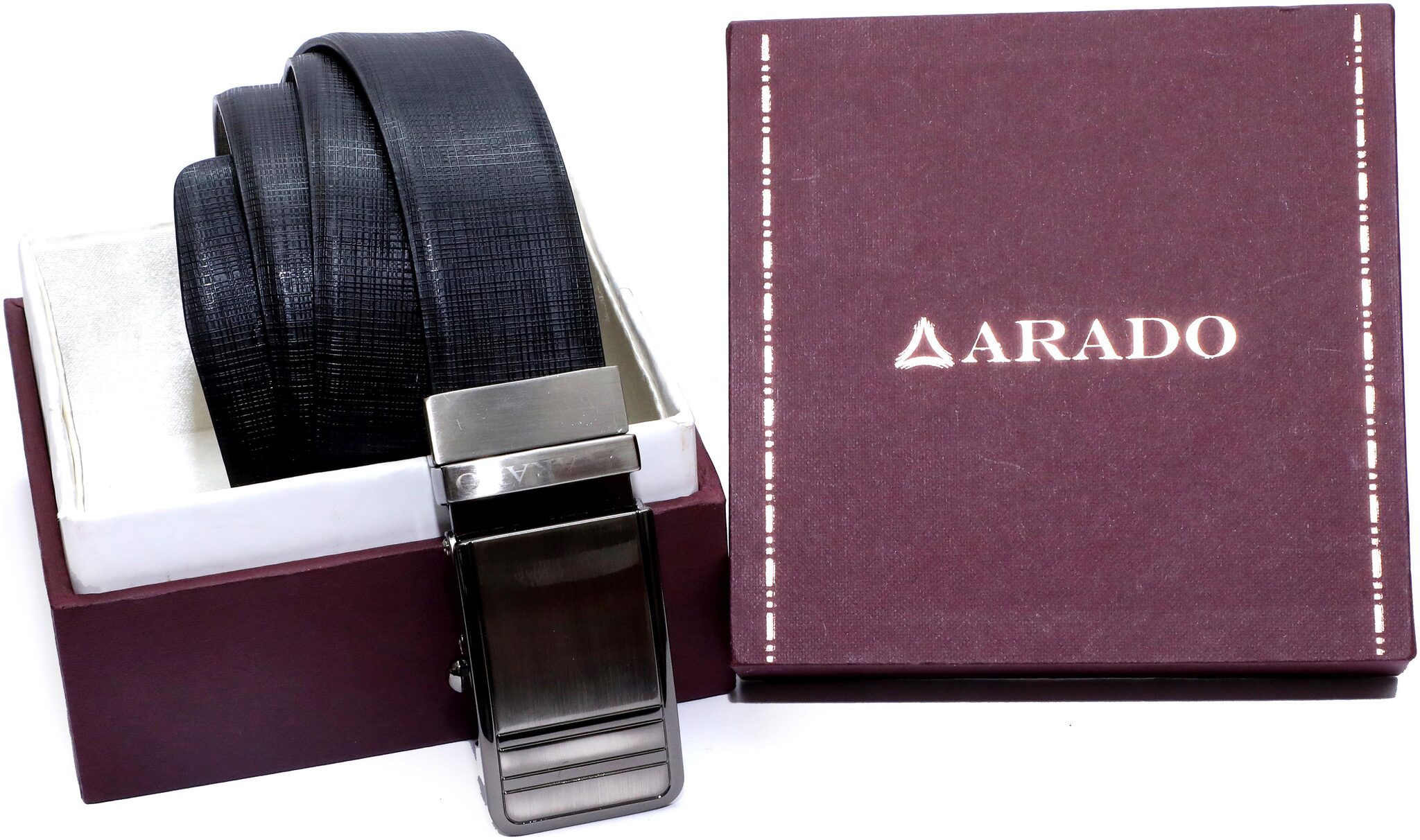 

Arado Reversible Black Brown Belt Auto-lock Buckle