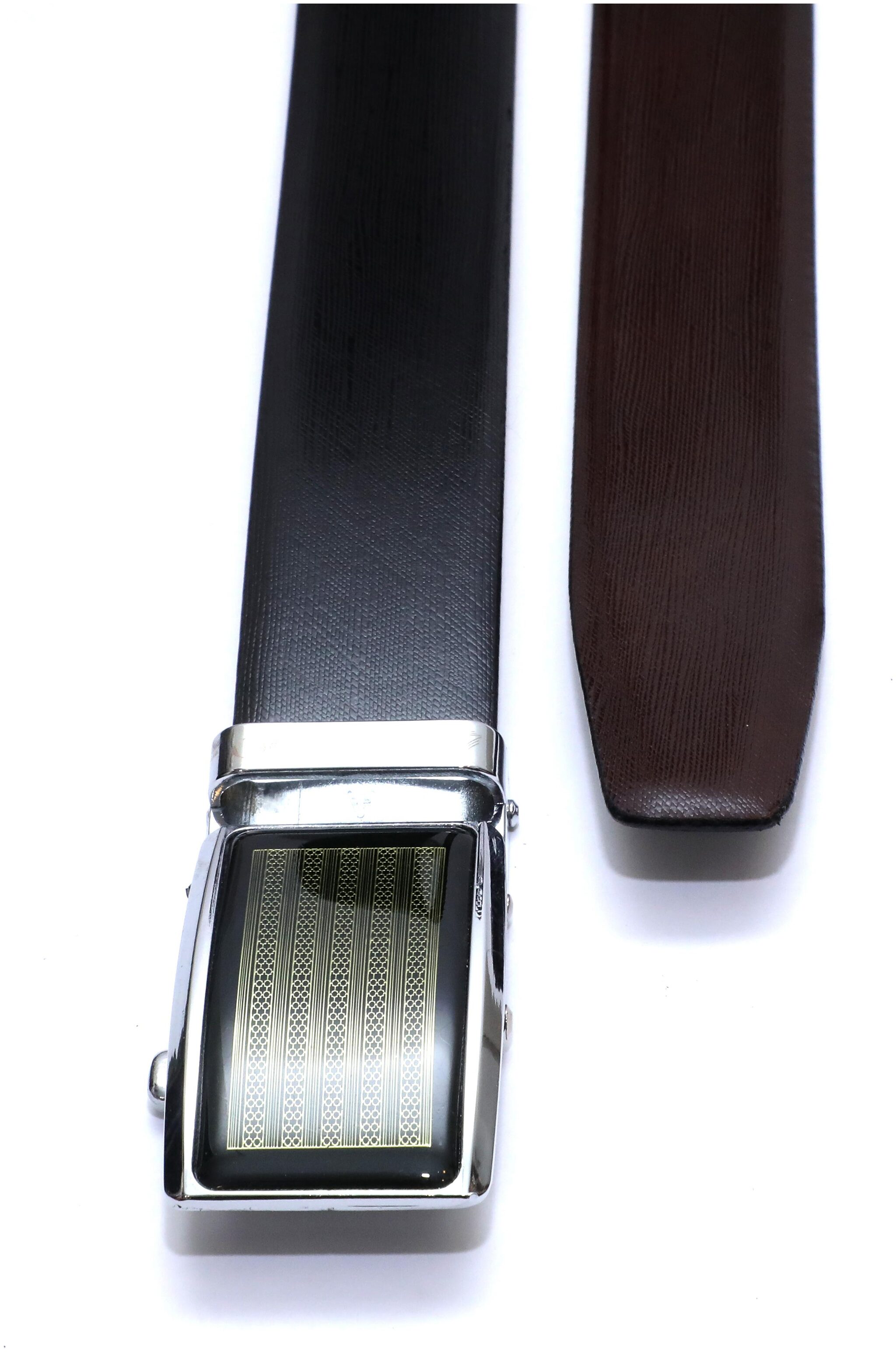 

Arado Reversible Black Brown Belt Auto-lock Buckle