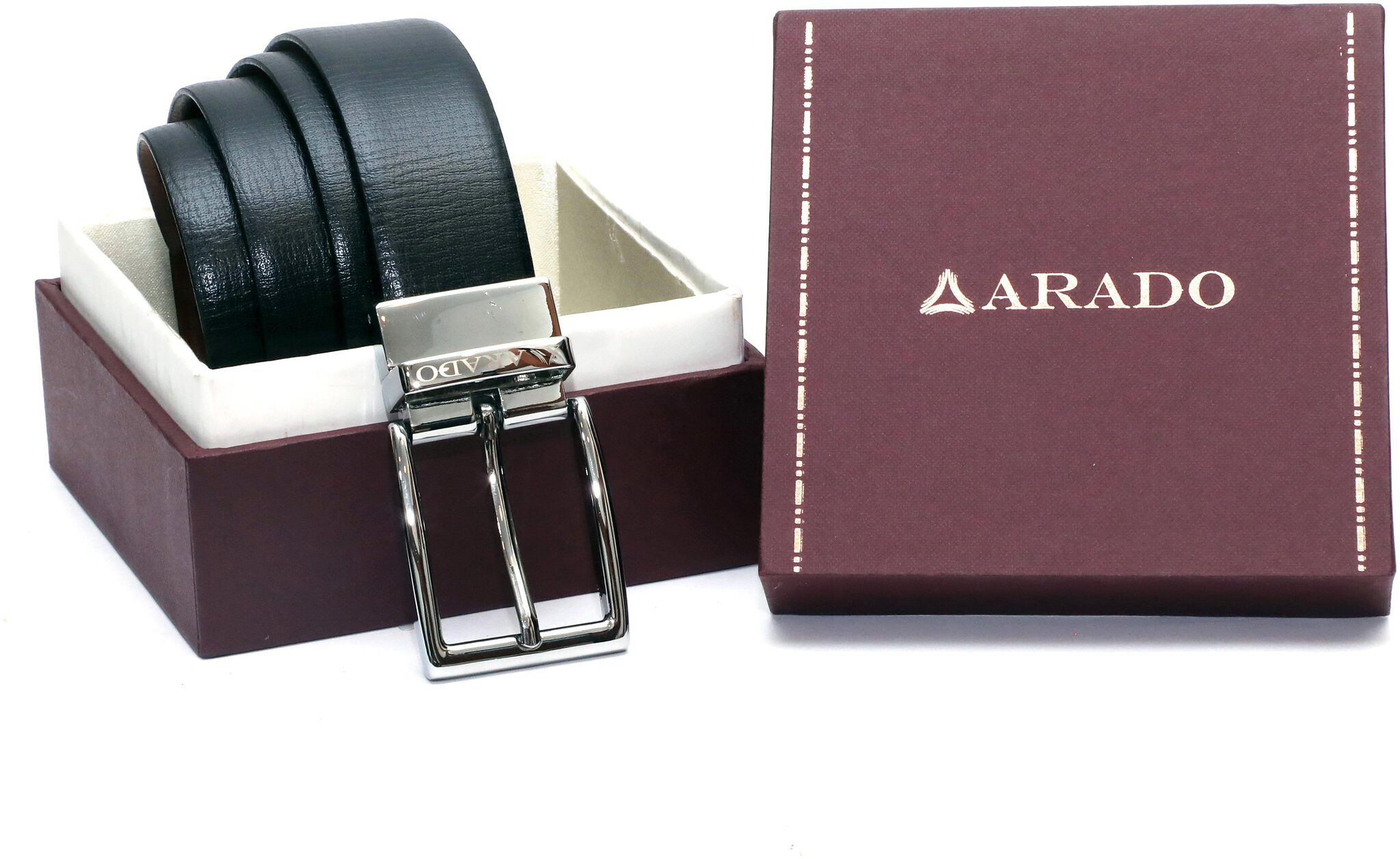 

Arado Reversible Black Tan Belt