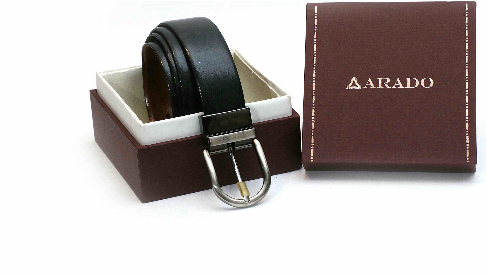 

Arado Reversible Black Tan Belt