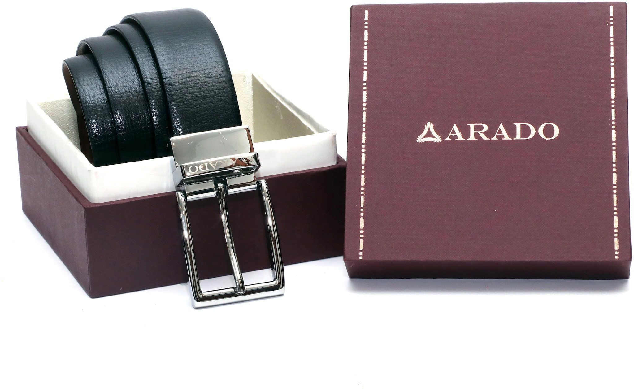 

Arado Reversible Black Tan Belt