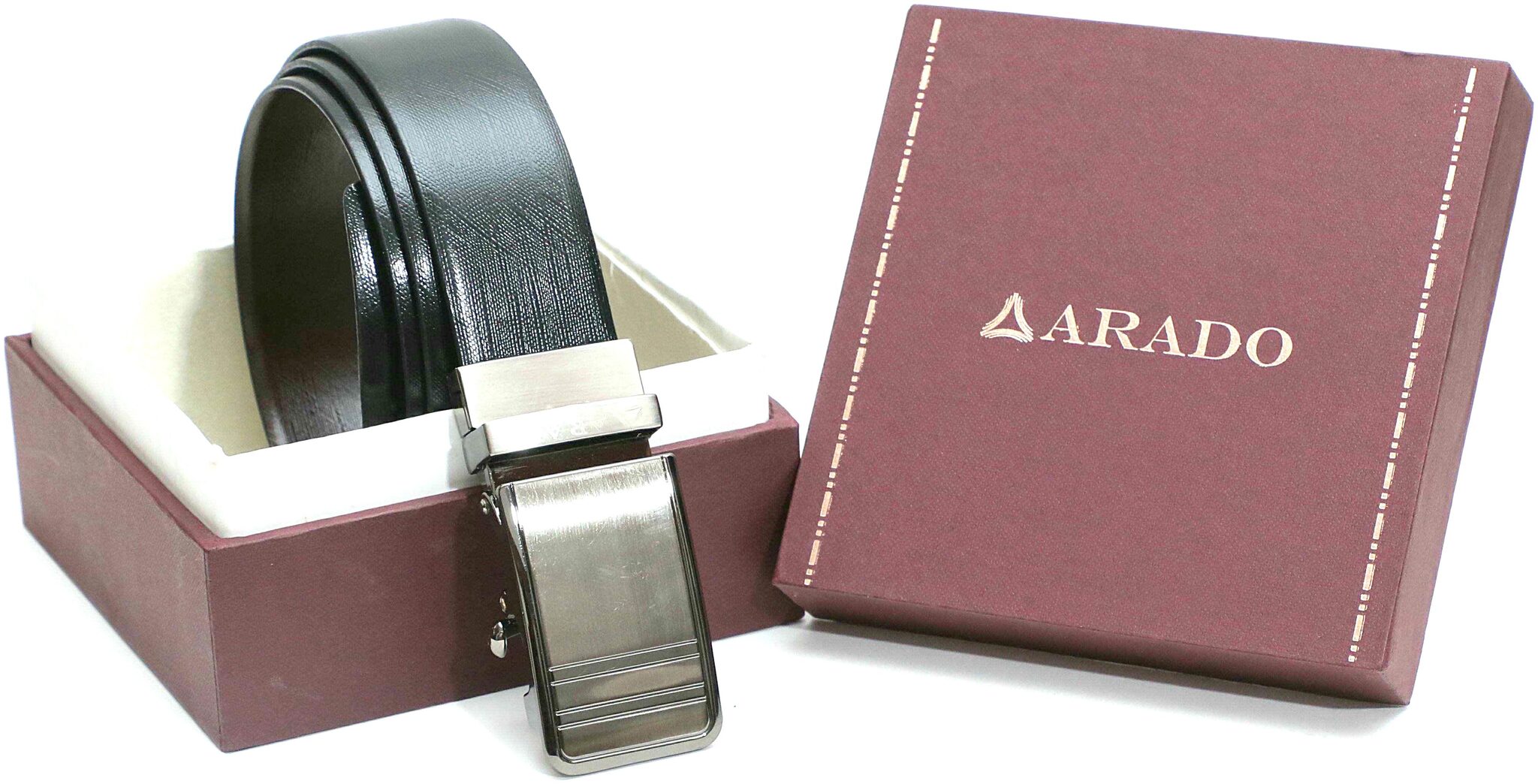 

Arado Reversible Black Brown Belt Auto-lock Buckle