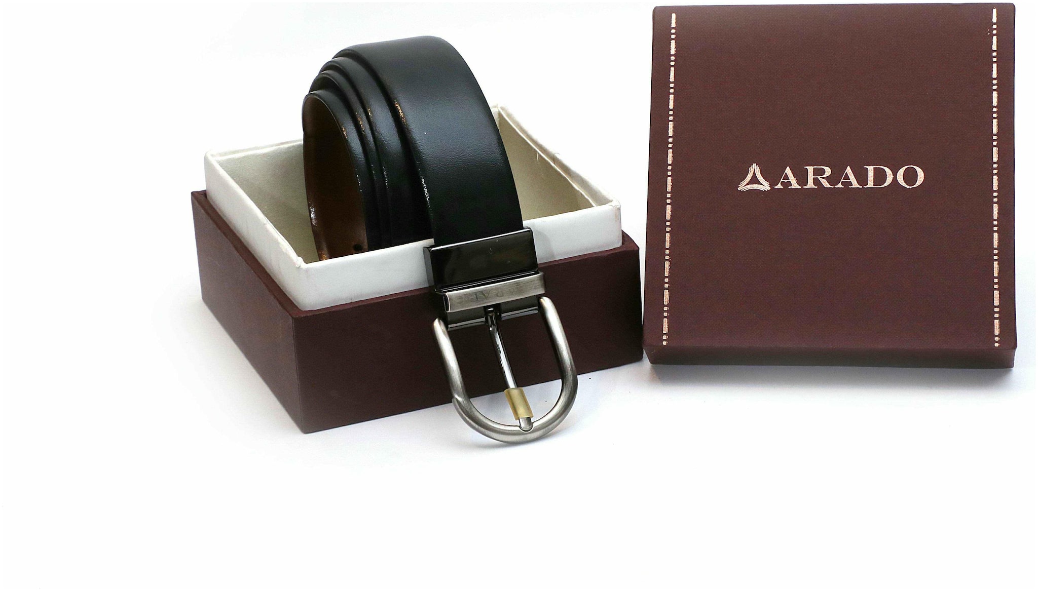 

Arado Reversible Black Tan Belt