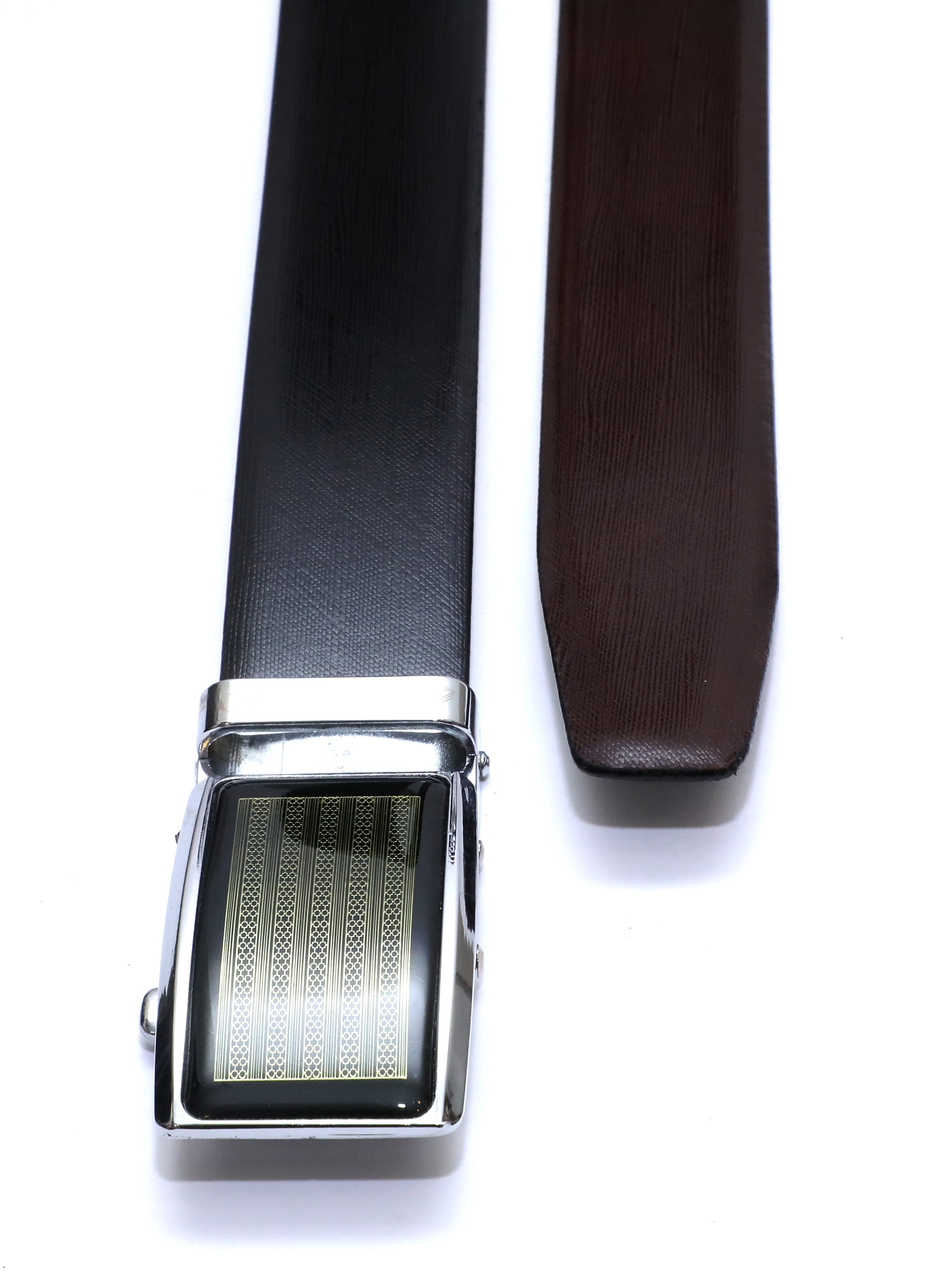 

Arado Reversible Black Brown Belt Auto-lock Buckle