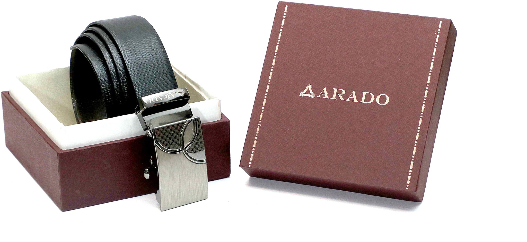 

Arado Reversible Black Brown Belt Auto-lock Buckle