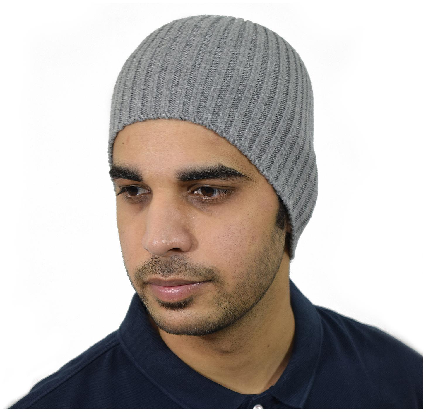 

Arado Winter Warm Woolen Beanie for Men Women (Silver)