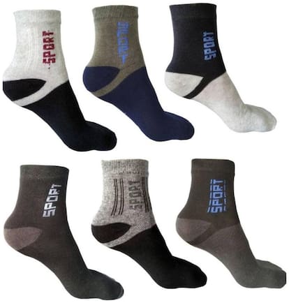 Ashirwad Man-Woman Ankle Socks Pack of 6