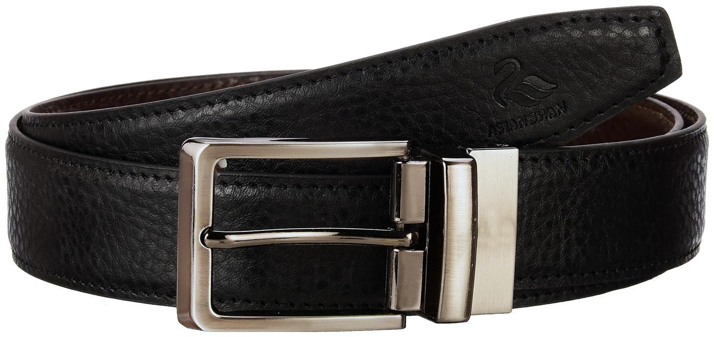 

ASIAN SWAN Black And Brown Reversible Belts for Men s