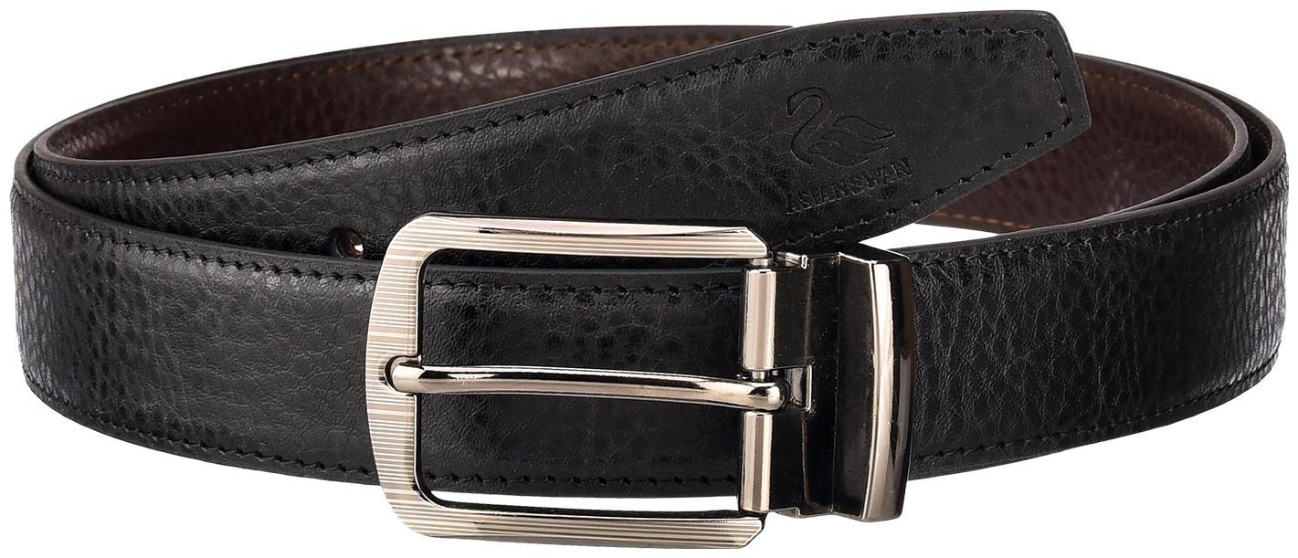 

ASIAN SWAN Black Faux Leather Formal Belt