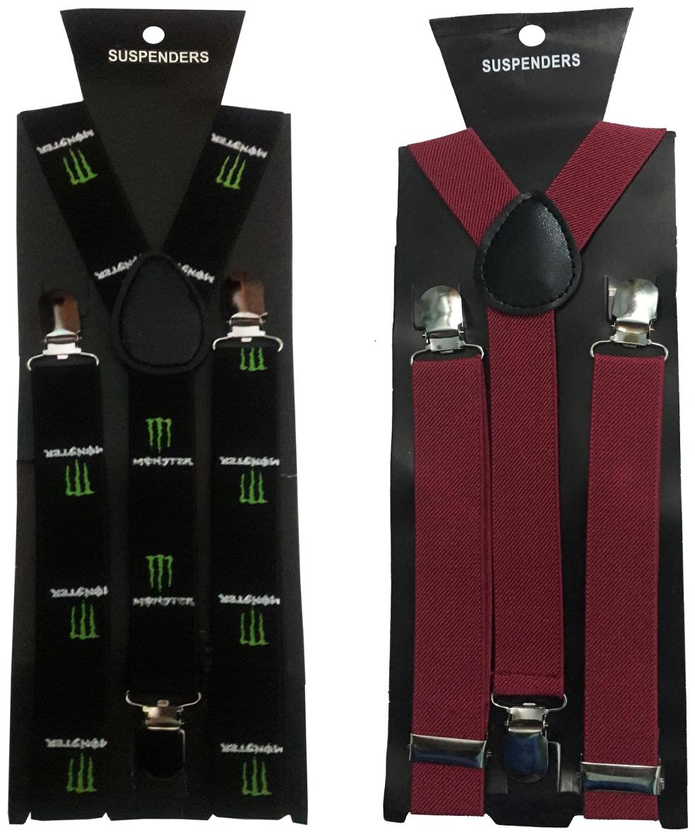 

Atyourdoor Y- Back Suspenders For Men(monster Design Maroon Color)