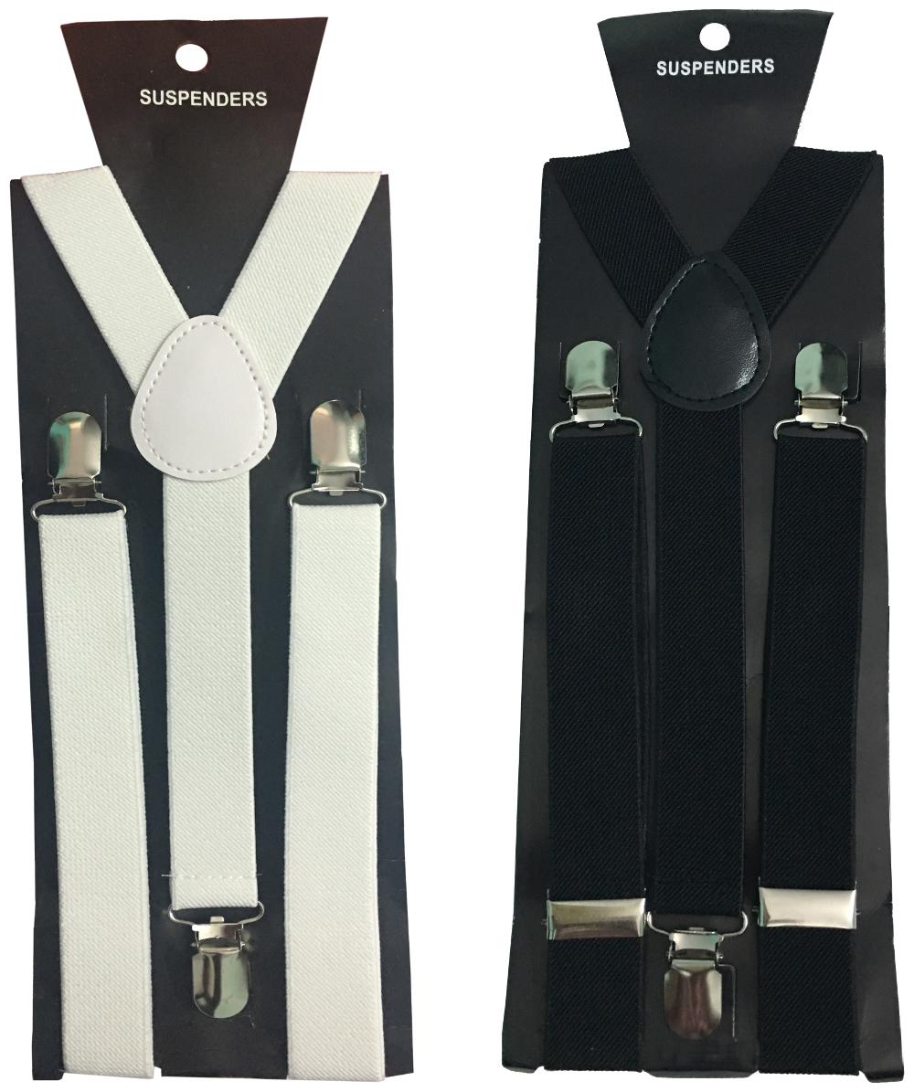 

Atyourdoor Y- Back Suspenders(white Black Color)