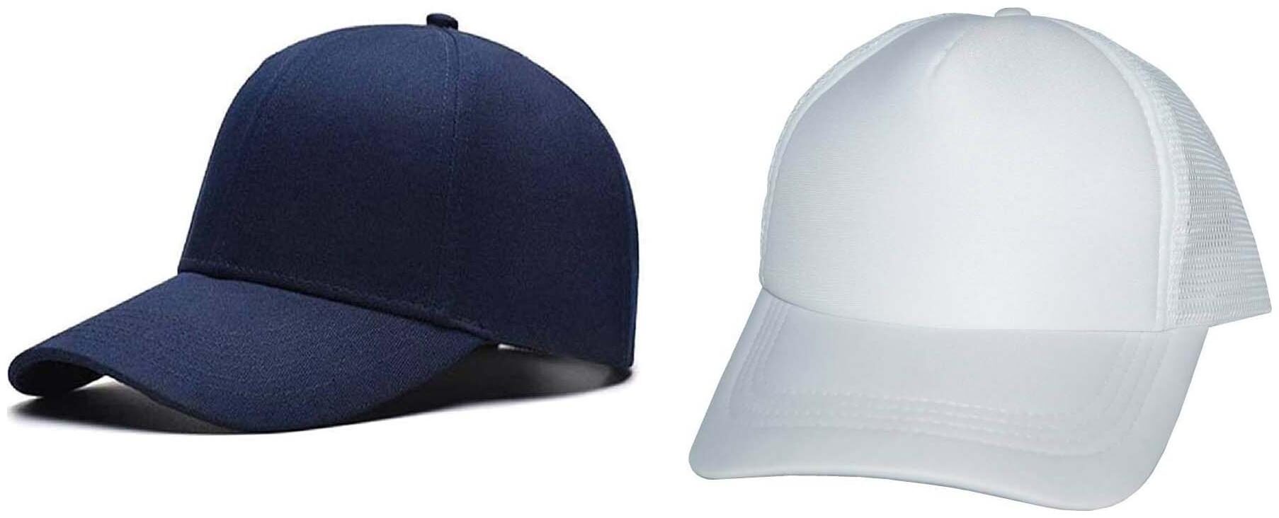 

Babji Combo White Half Net Plain Neavy Blue Baseball Cap