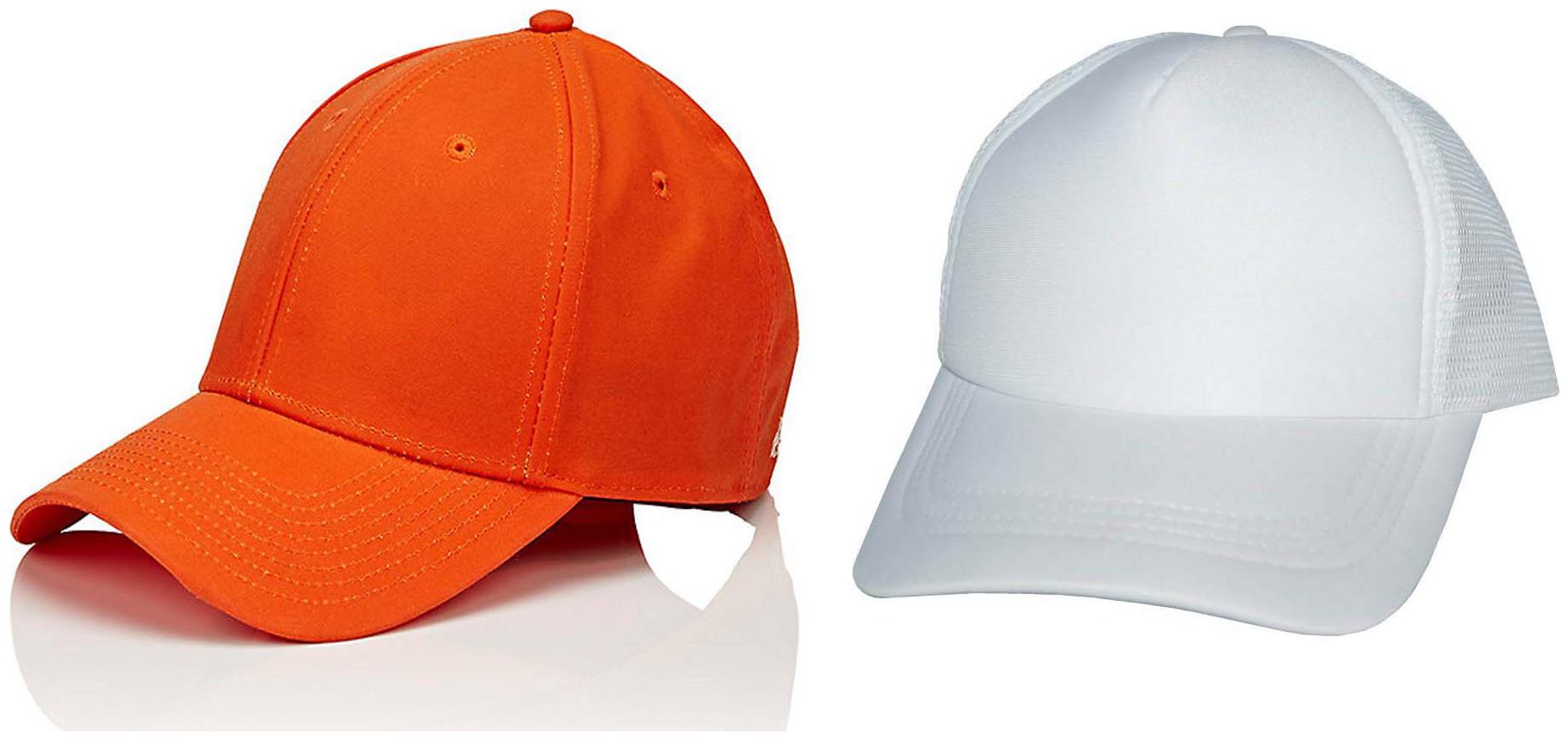 

Babji Combo White Half Net Plain Orange Baseball Cap