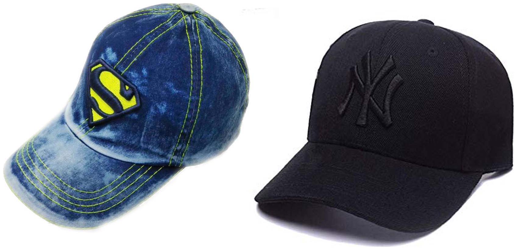 

Babji Combo Embroidered Black Blue Baseball Cap
