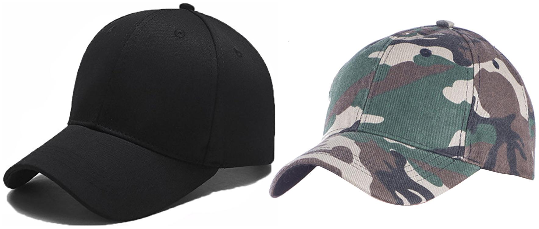 

Babji Combo Military Plain Black Baseball Cap