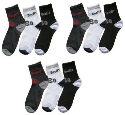 Balajidarbar Sport Ankle Length Socks - Pack Of 9