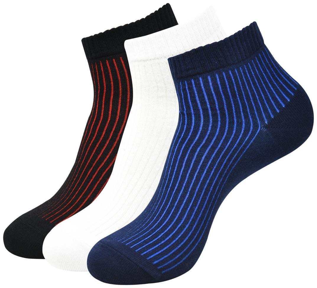 

Balenzia Multi Cotton Ankle length socks ( Pack of 3 )