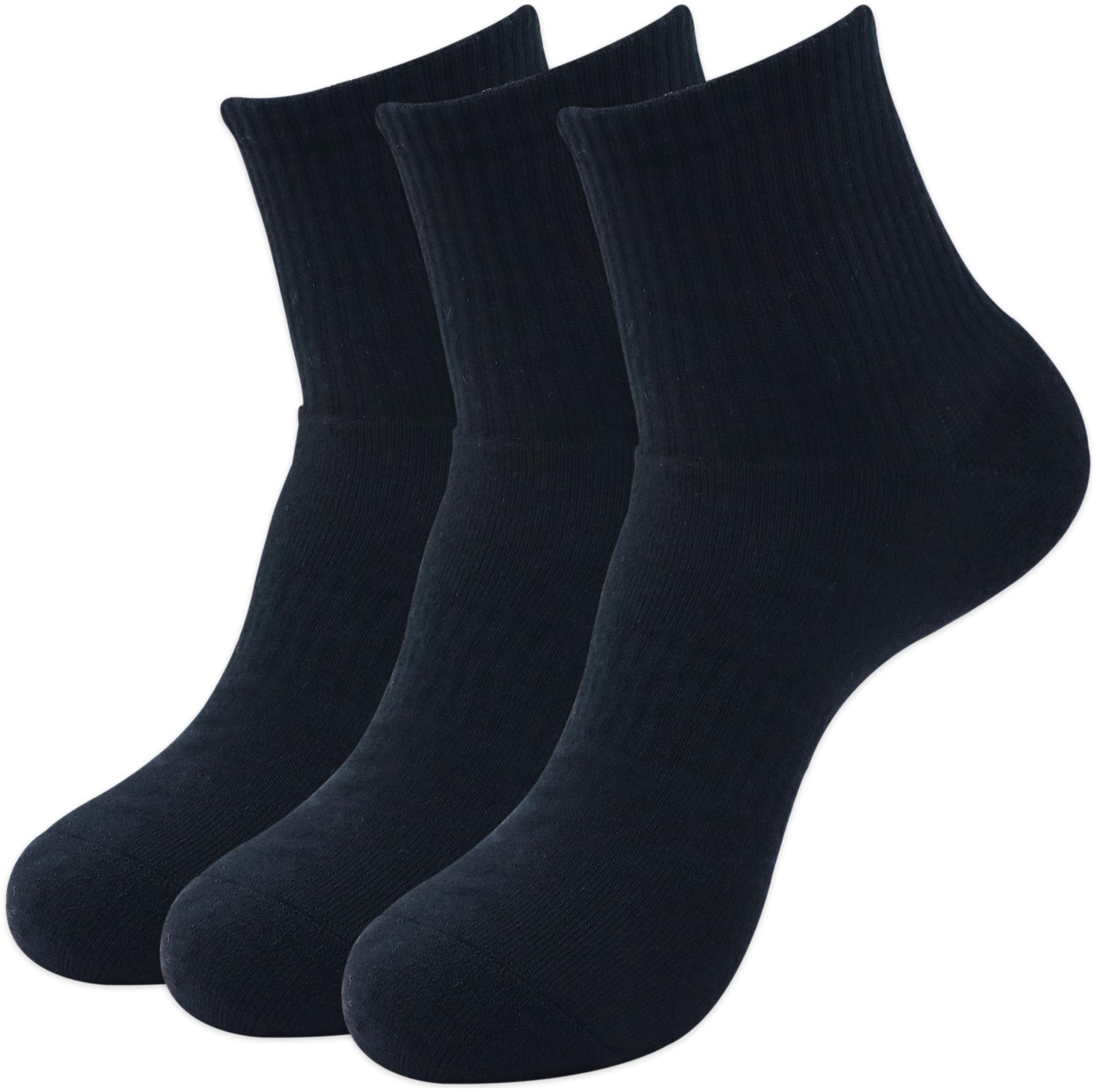 

Balenzia Black Spandex Ankle length socks ( Pack of 3 )