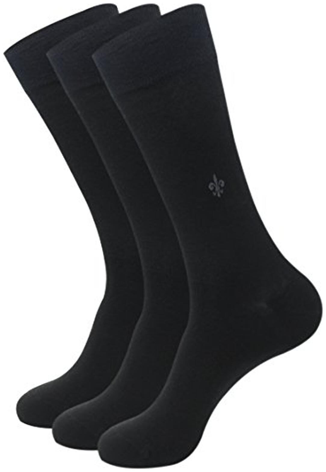 

Balenzia Black Cotton Ankle length socks ( Pack of 3 )
