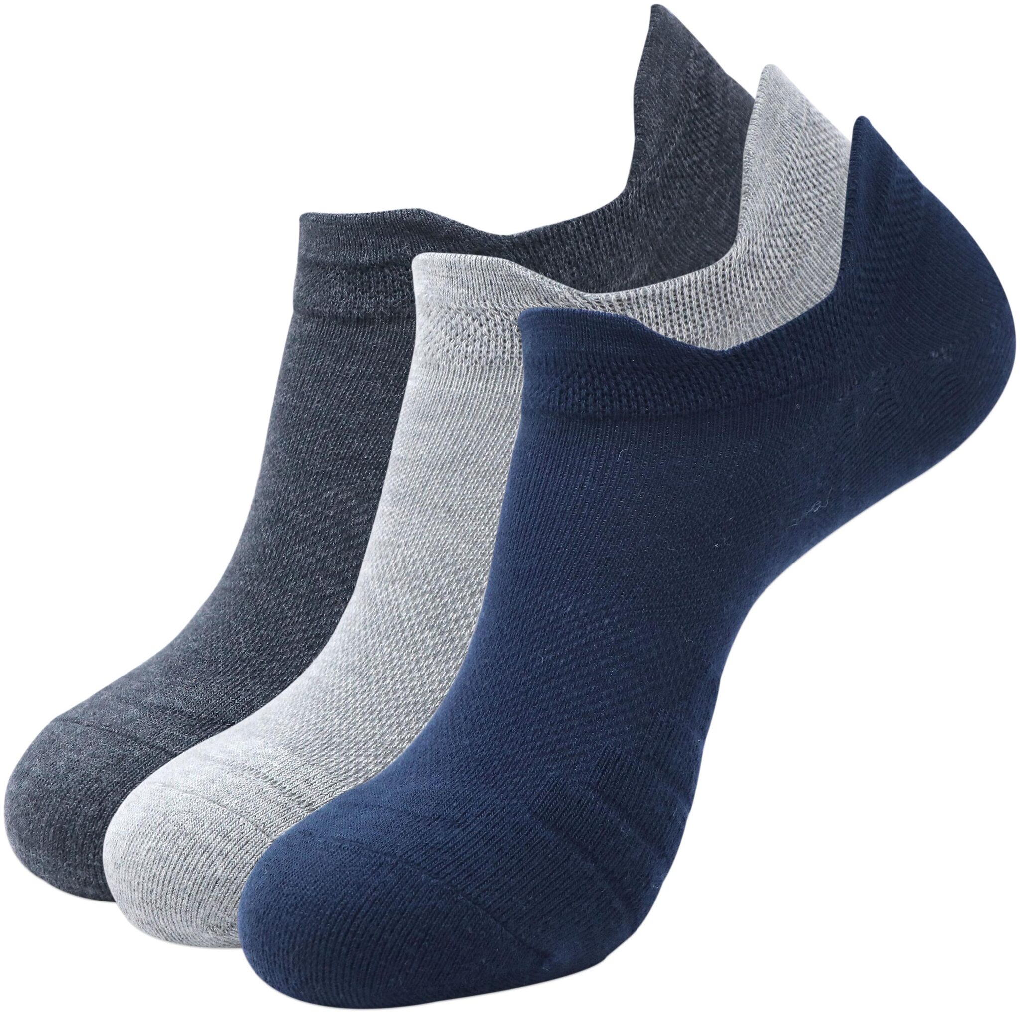 

Balenzia Multi Cotton No show socks ( Pack of 3 )