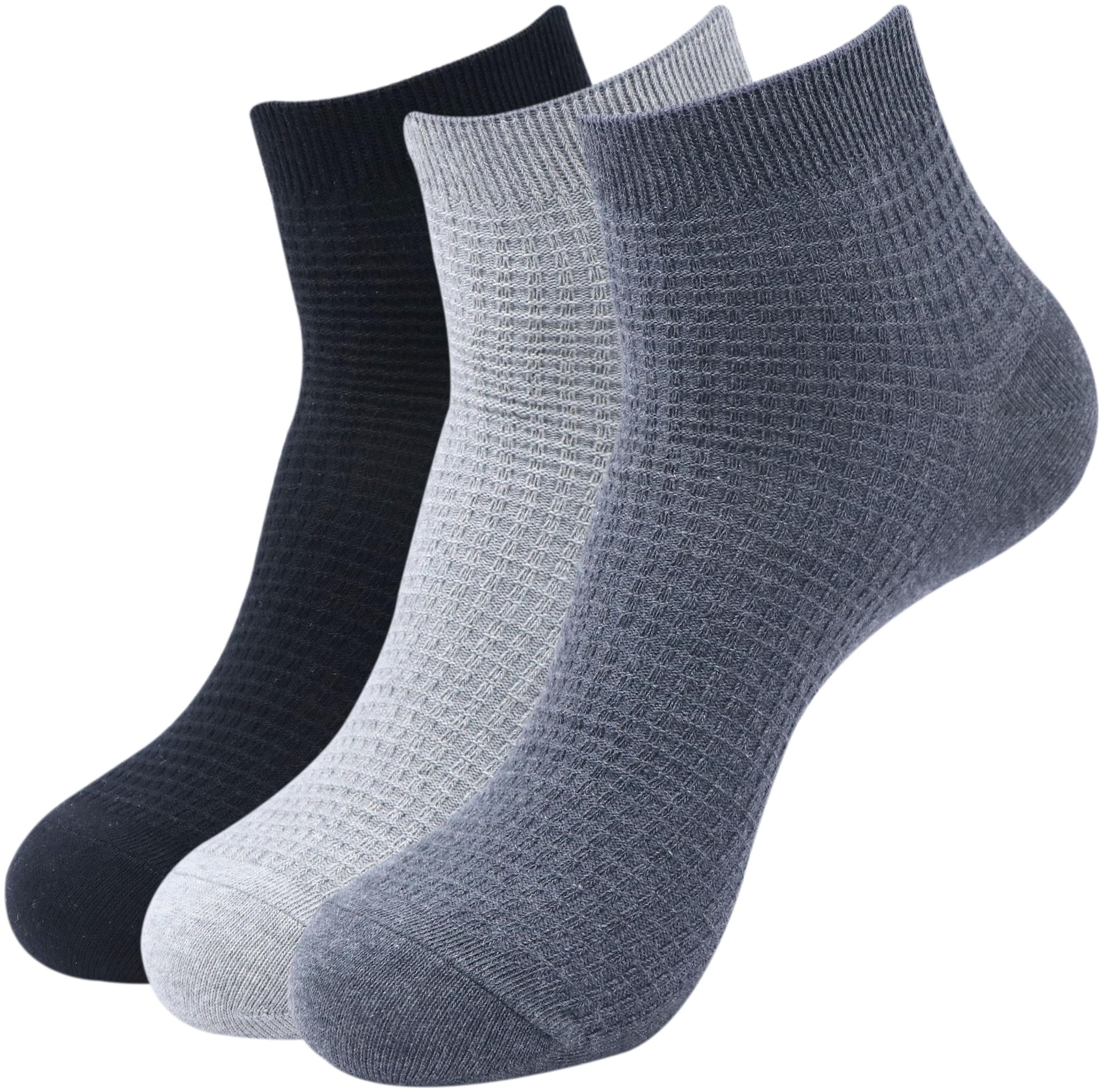 

Balenzia Multi Cotton Ankle length socks ( Pack of 3 )
