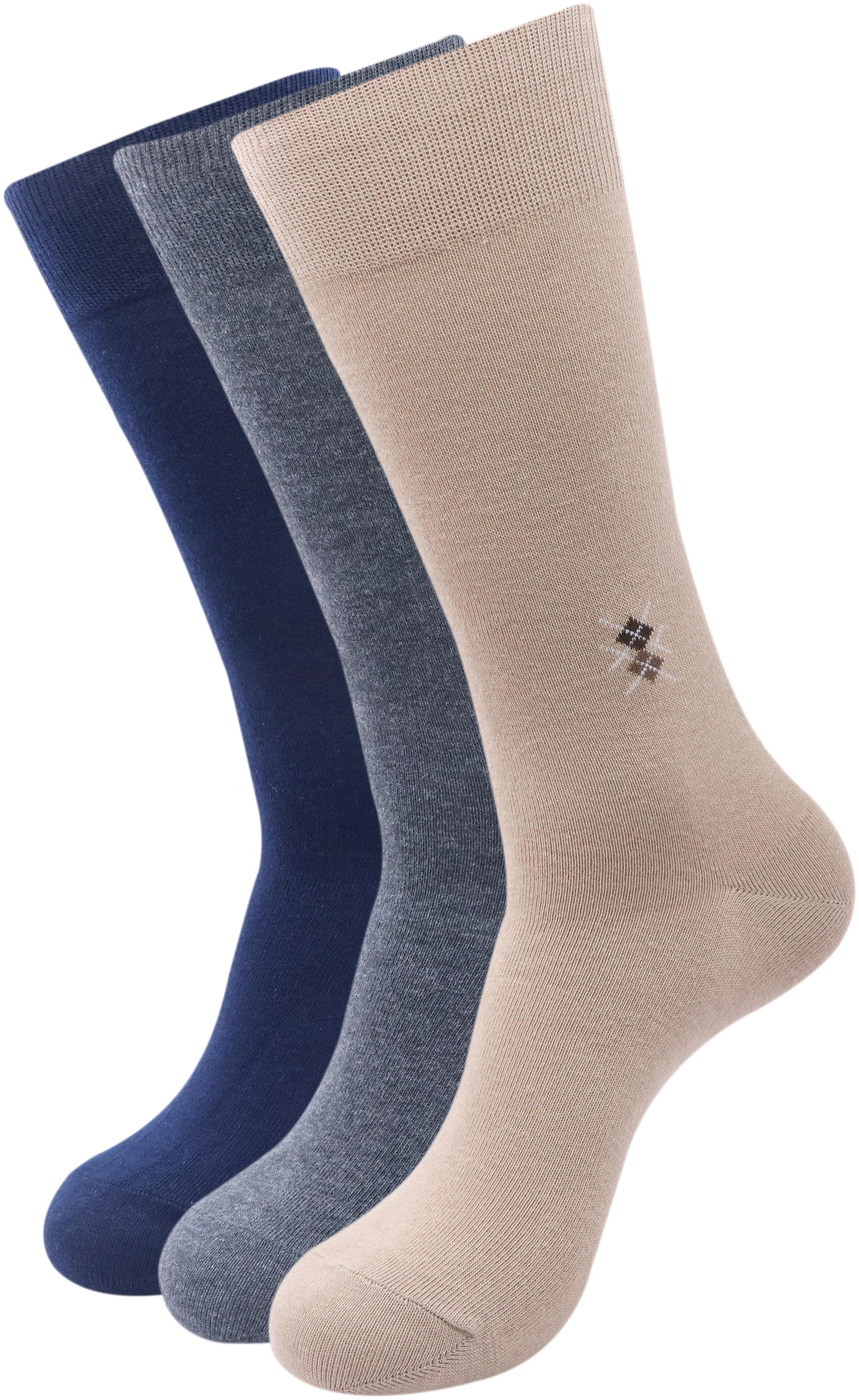 

Balenzia Multi Cotton Crew length socks ( Pack of 3 )