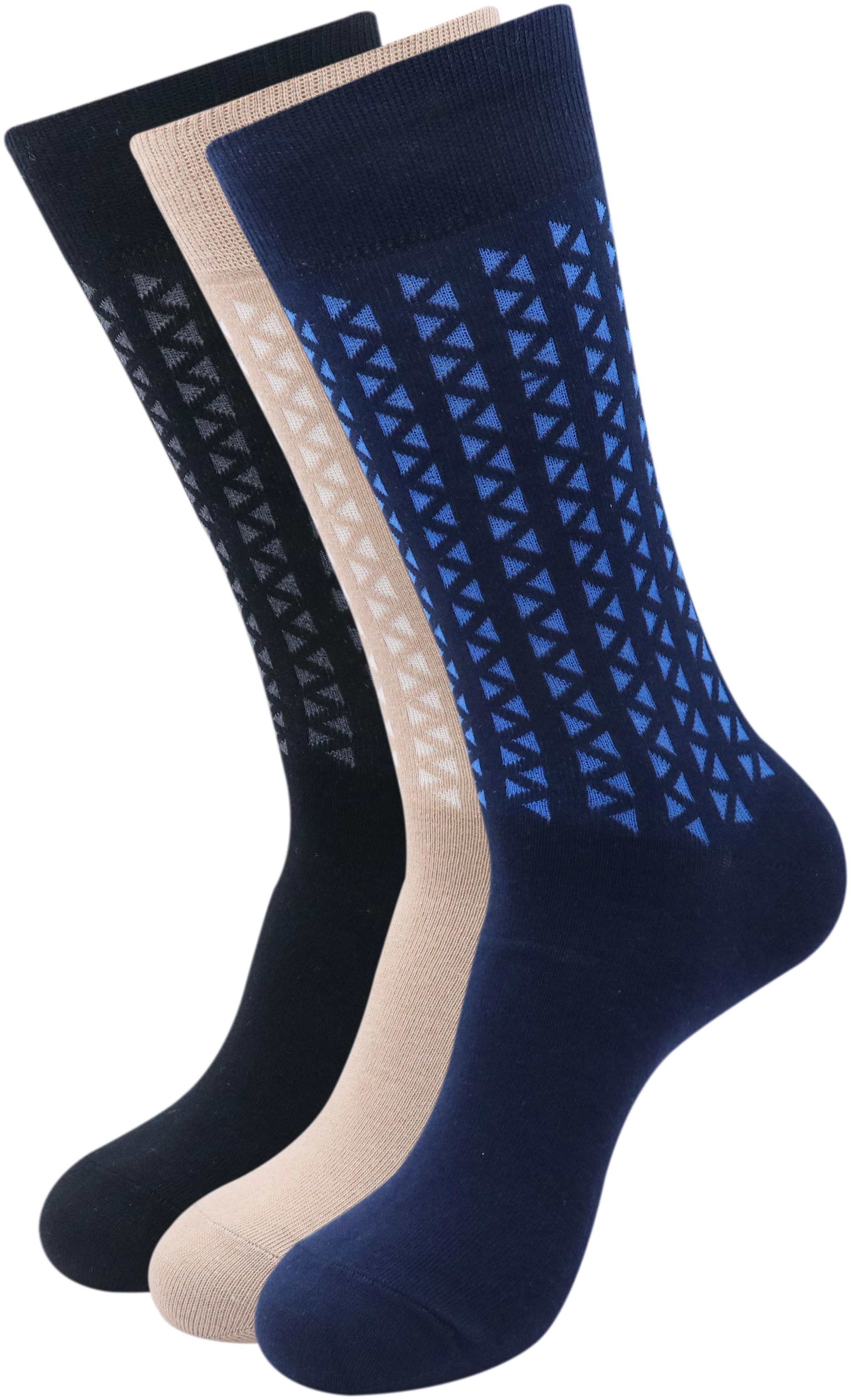 

Balenzia Multi Cotton Crew length socks ( Pack of 3 )