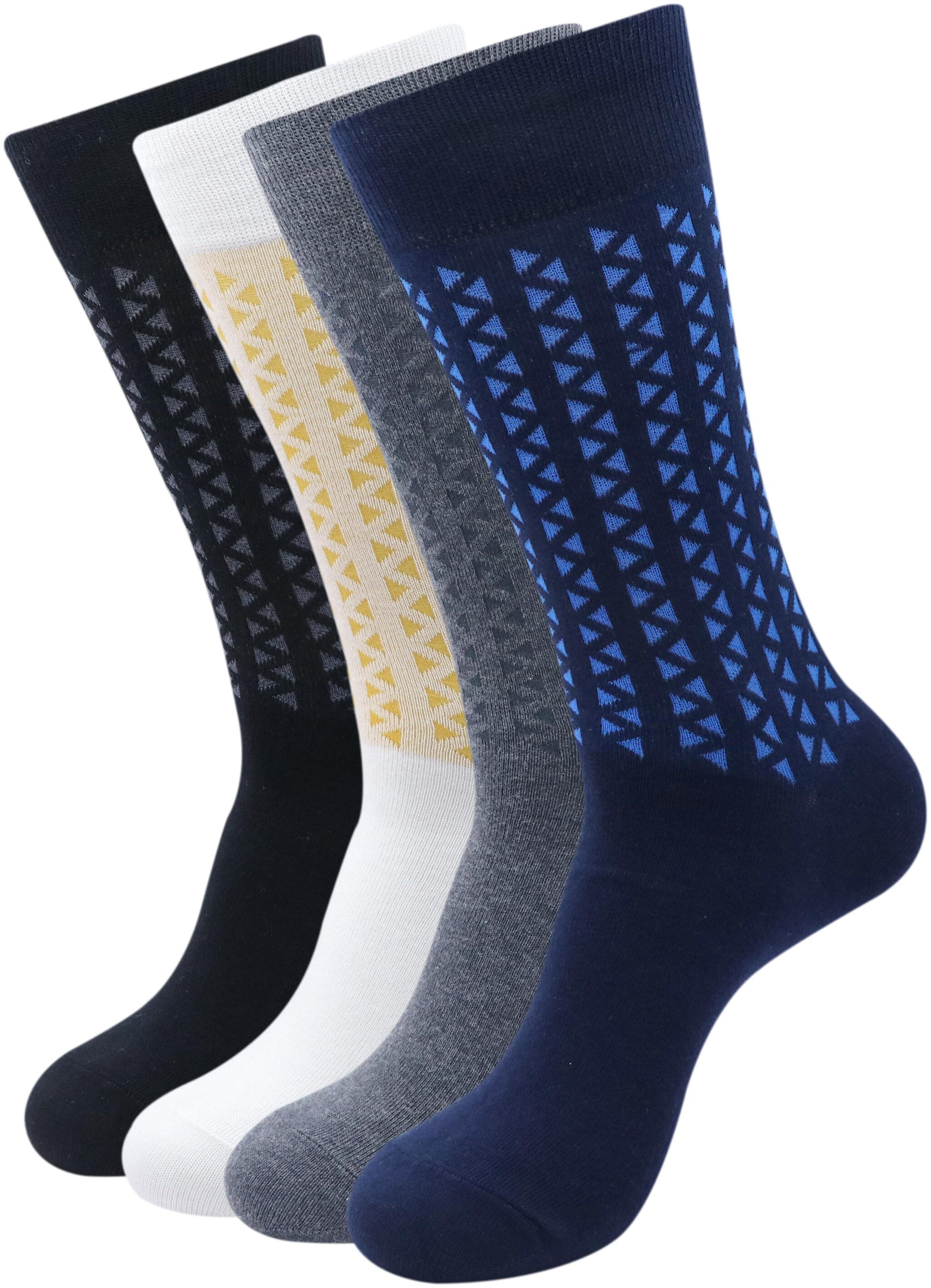 

Balenzia Multi Cotton Crew length socks ( Pack of 4 )