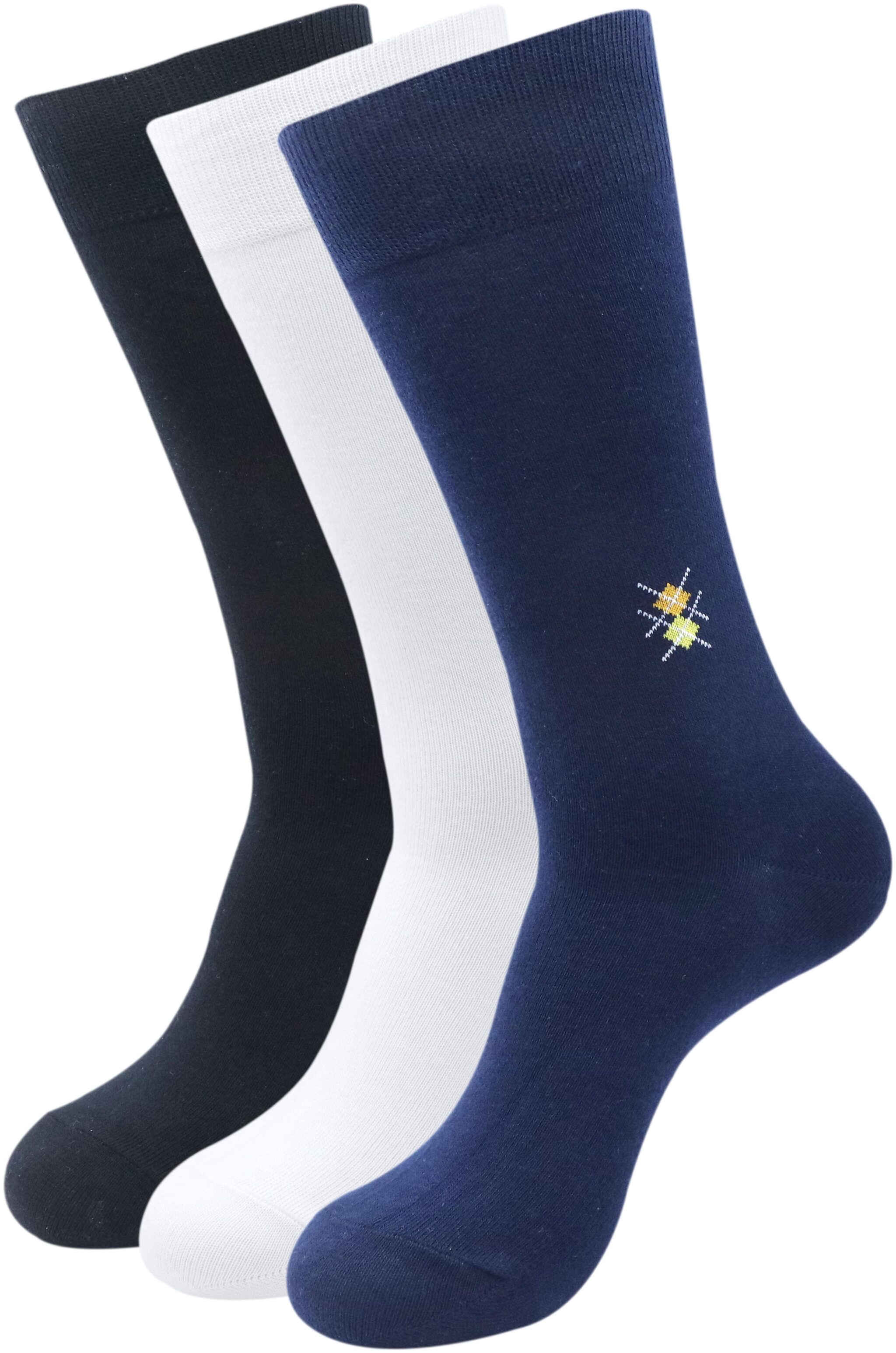 

Balenzia Multi Cotton Crew length socks ( Pack of 3 )