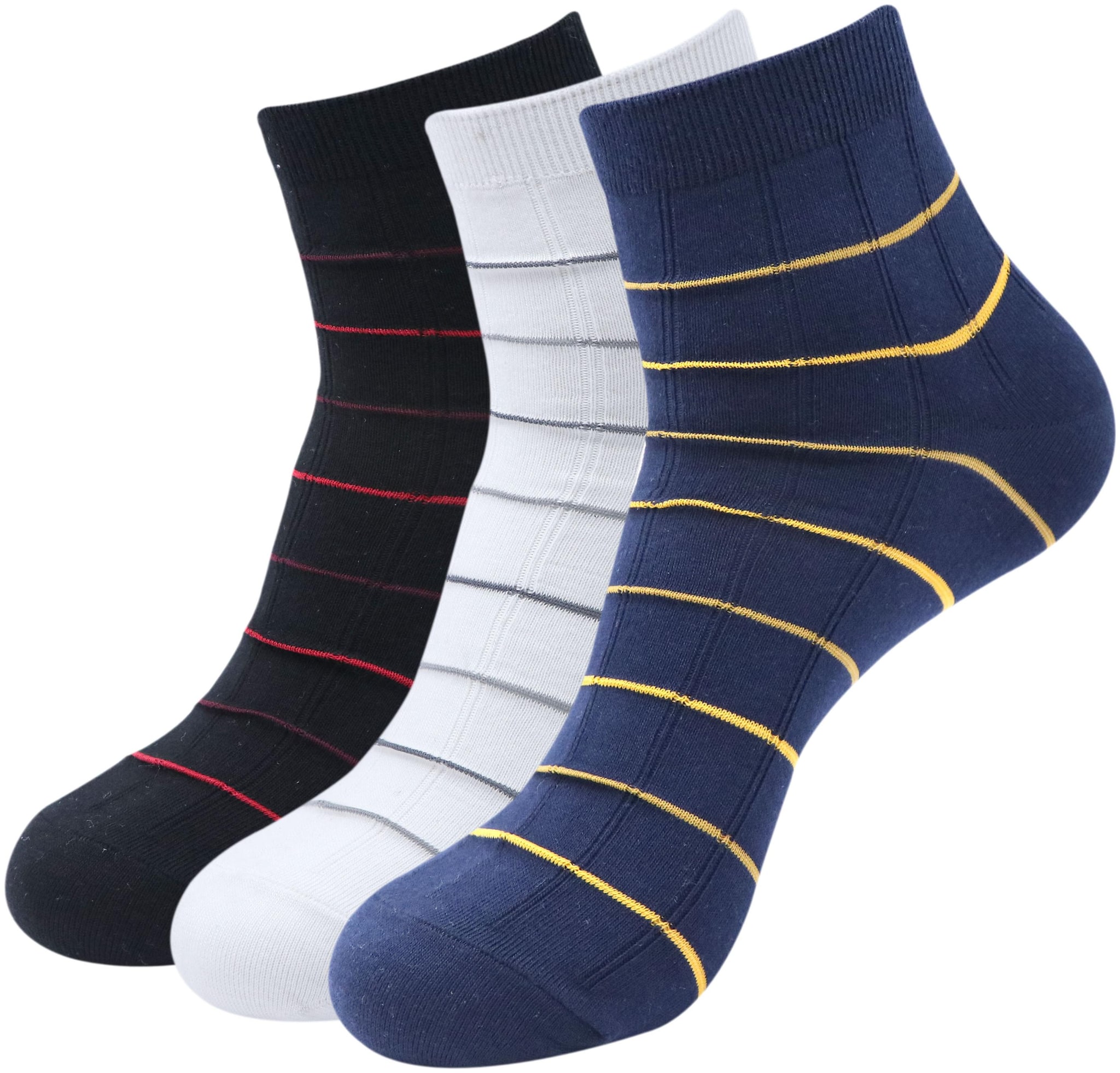 

Balenzia Multi Cotton Ankle length socks ( Pack of 3 )