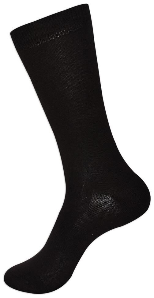 

Balenzia Black Cotton Crew length socks ( Pack of 1 )