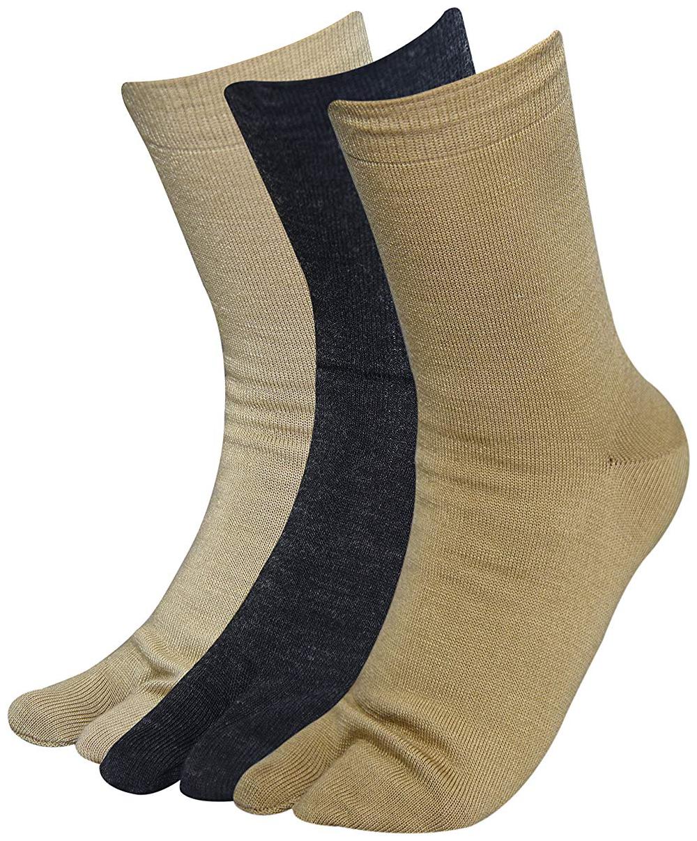 

Balenzia Women Plain Woolen Toe Socks-Multicolor ( 3 Pairs)