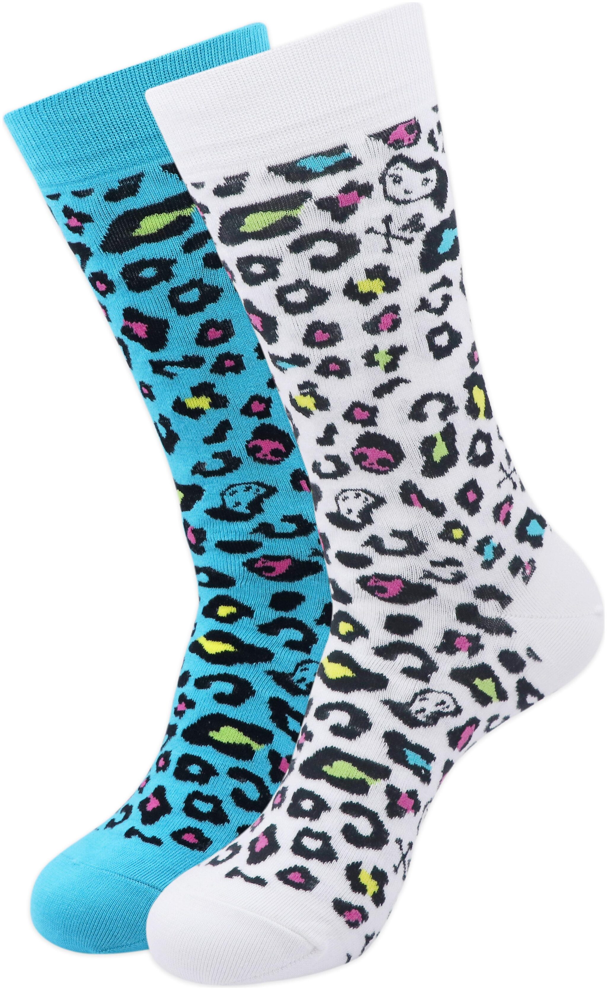 

Balenzia Multi Cotton Crew length socks ( Pack of 2 )