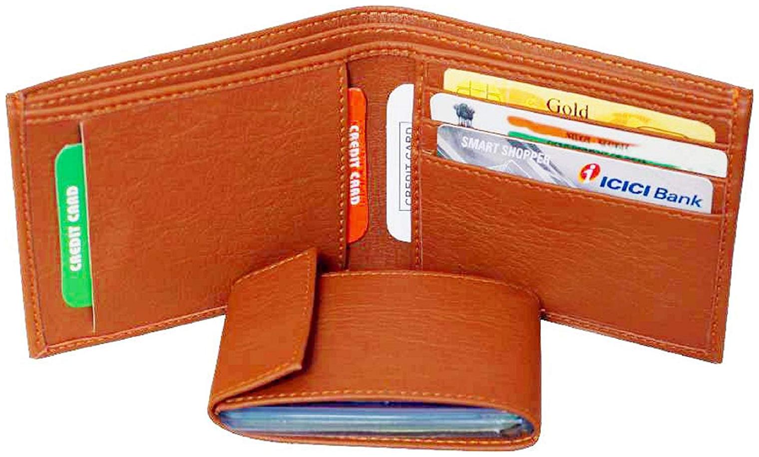 

Battlestar Men Tan Leather Bi-Fold Wallet ( Pack of 1 )