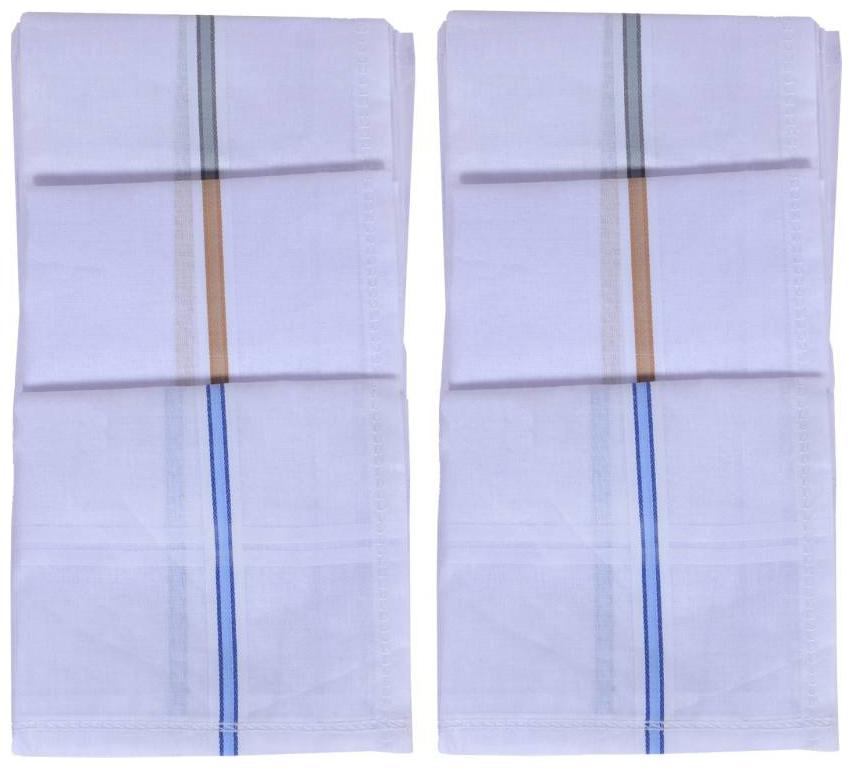 

Bazar India Cotton White Handkerchief Pack Of 6