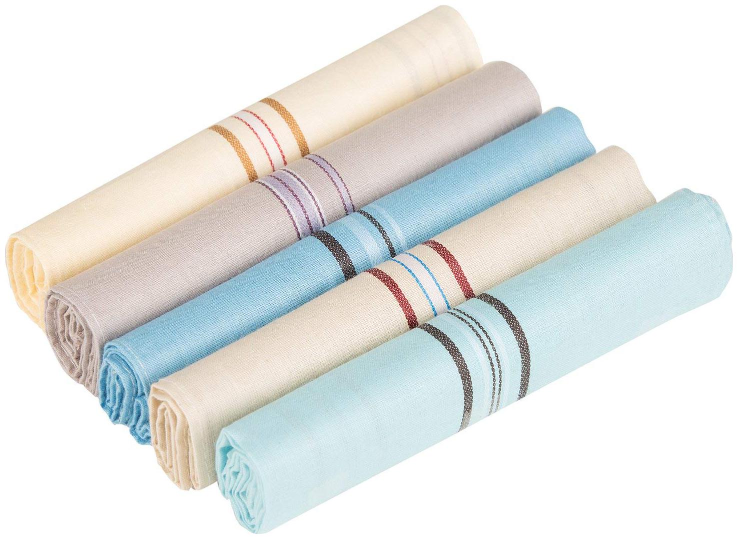 

Bazar India Cotton Coloured Handkerchief Pack Of 6