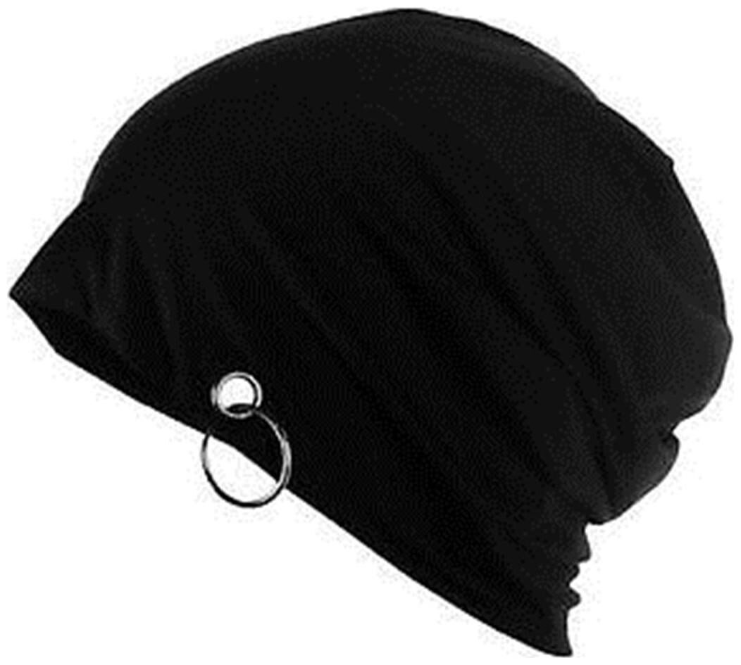 

Beanie Cap with Ring thin fall Hat for Men